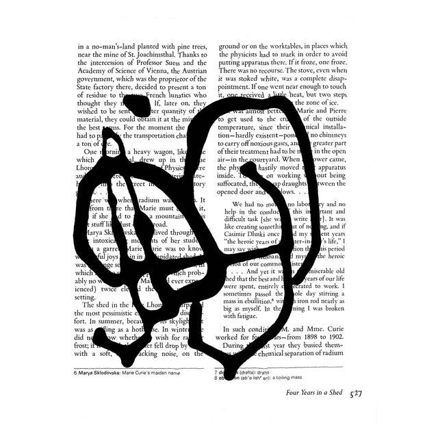 Abstract Black & White Abstractions Series' (1) - Framed Gallery Wall Art Prints Installation by Diane Grant - Set of 15 For Sale - Image 3 of 17