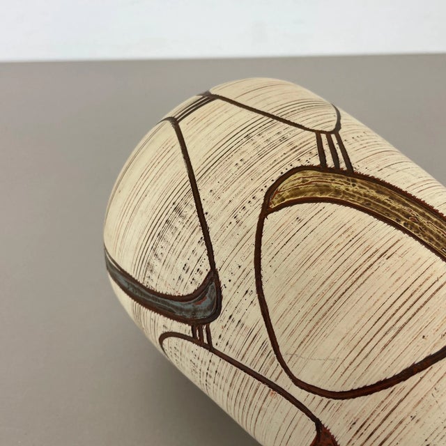 Abstract German Colorful Ceramic Pottery Vase by Franz Schwaderlapp for Sawa, 1950s For Sale - Image 11 of 17