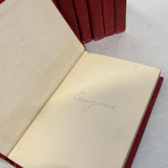 Paper Antique Rudyard Kipling 8-Book Collection, c.1895–1905 – Victorian Red Cloth Series, Frank F. Lovell Co. For Sale - Image 7 of 8