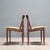 Vintage Wood and Cloth Chairs, Northern Europe, 1960s, Set of 4 For Sale - Image 3 of 9