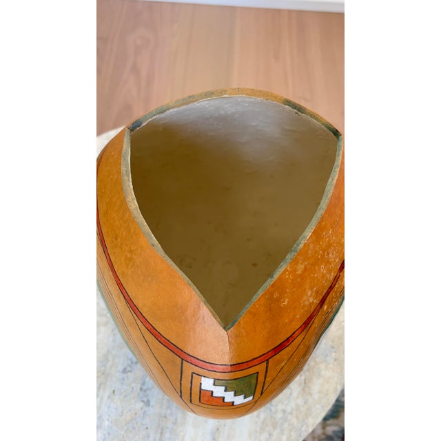 Large 1996 Signed Native American Gourd Vessel by Brad Hawiyeh-Ehi For Sale - Image 9 of 9