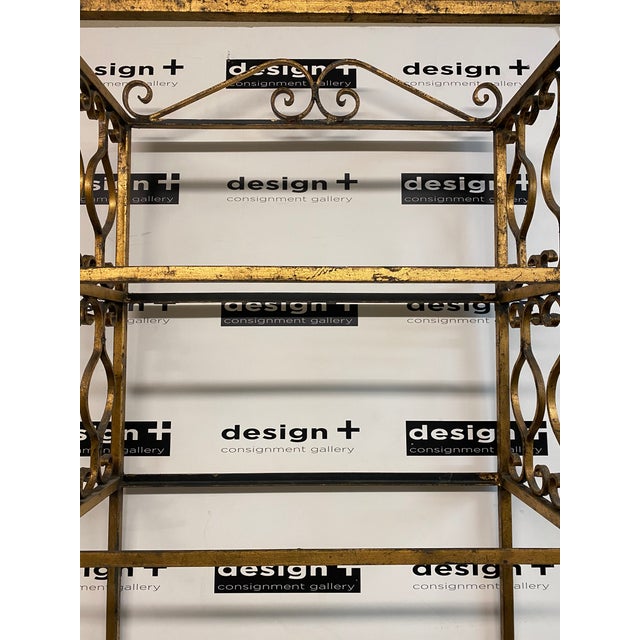 Custom Design Gilt Salvaged Wood Etagere Chairish