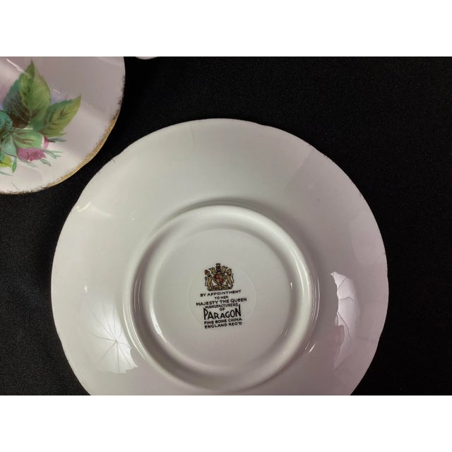 1960s 1960s Paragon English Bone China-Teacup Snd Saucer Set- 2 Pieces For Sale - Image 5 of 6