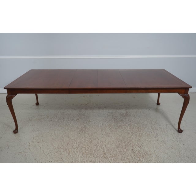 Stickley George III Style Mahogany Inlaid Dining Table For Sale - Image 13 of 18