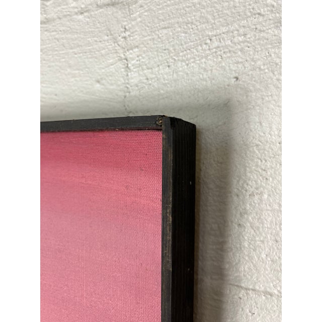 Mid-Century Modern Mid Century Whimsical Painting by Segreto, Surreal Bird or Duck Gradient Ground For Sale - Image 3 of 8