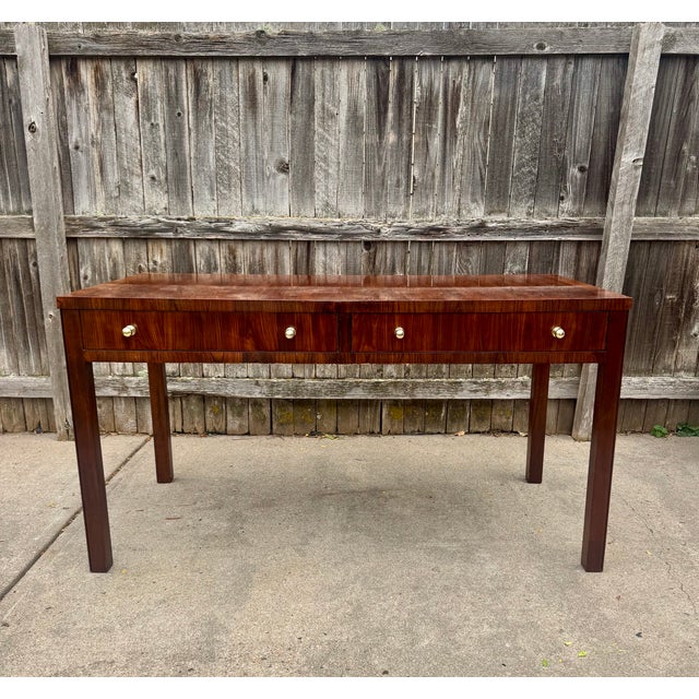 Mid-Century Modern Thomas O'Brien Rosewood Desk by Hickory Chair For Sale - Image 3 of 9