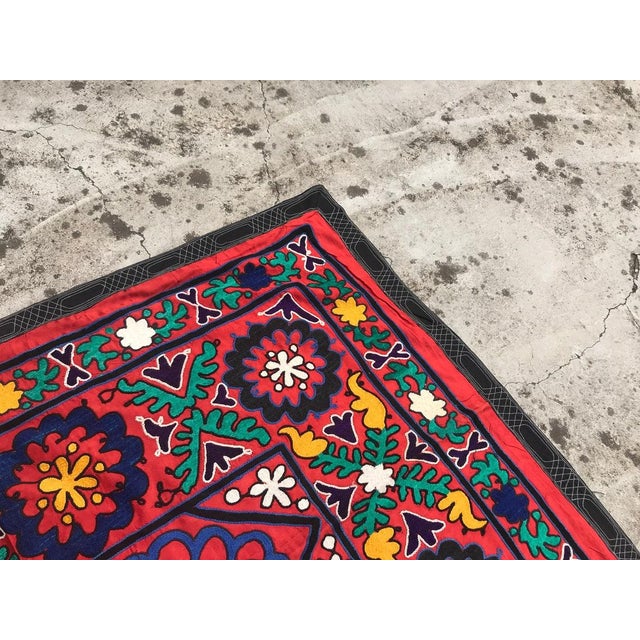 Red Vintage Tapestry, 1980s For Sale - Image 8 of 10