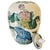 Vintage Chinese Hand-Painted Polychrome Porcelain Temple Jar With Pink Lotus & Butterflies For Sale - Image 4 of 6