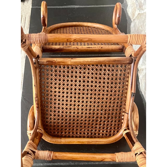 Vintage Thonet-Style Bentwood & Cane Children's Rocking Chair For Sale - Image 10 of 10