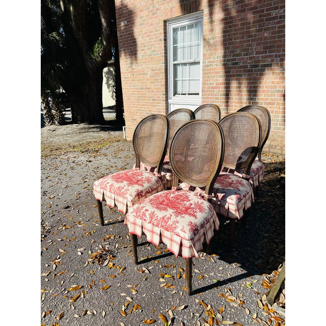 Restoration Hardware Cane Back Dining Chairs, Set of 6 For Sale - Image 10 of 11
