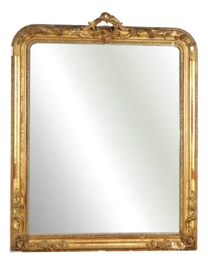 Golden Gilded Wooden Mirror