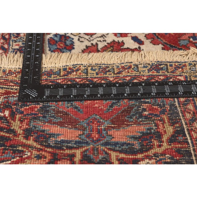 Antique Persian Heriz Rug, 08'00 X 11'11 For Sale In Dallas - Image 6 of 10