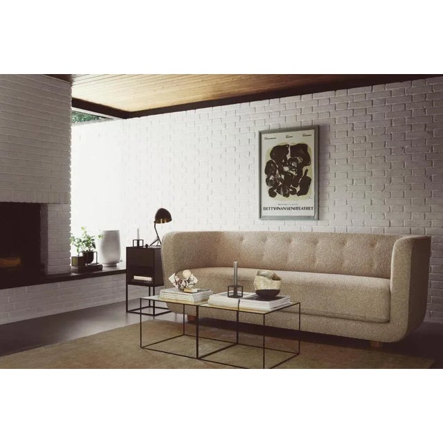 Contemporary Red and Smoked Oak Raf Simons Vidar 3 Vilhelm Sofa by Lassen For Sale - Image 3 of 8