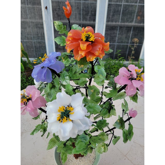 Vintage Asian Glass Arrangement For Sale - Image 10 of 11