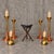 Metal Large Postmodern Candleholders in Copper and Brass, 1970s, Set of 4 For Sale - Image 7 of 11