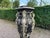 Baroque 1980 Italian Baroque Black Silver Pedestal For Sale - Image 3 of 13