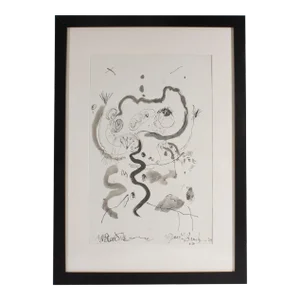 2009 Signed Abstract Ink Painting by James L. Bruch