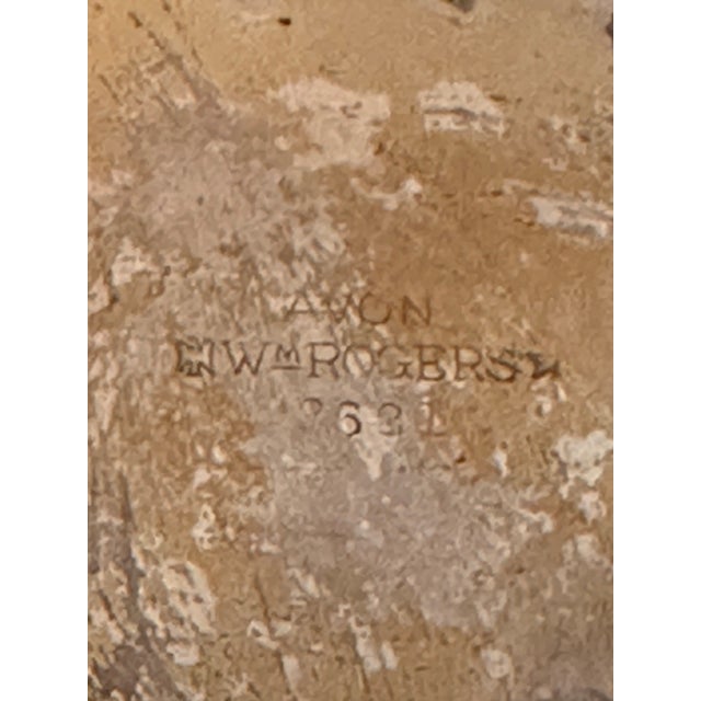1939 Sailing Regatta 2nd Place Trophy Platter Sail Boat Silver Plated Avon Wm Rogers For Sale In Chicago - Image 6 of 6