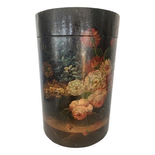 Half-Moon Painted Storage Box, 1970s For Sale