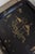 Black Ebonized Chinoiserie Coffee Table With Hand Painted Tole Top For Sale - Image 8 of 9