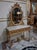 1960s 1960s French Louis XVI Entryway Console Table with Oval Mirror Marble Top For Sale - Image 5 of 6