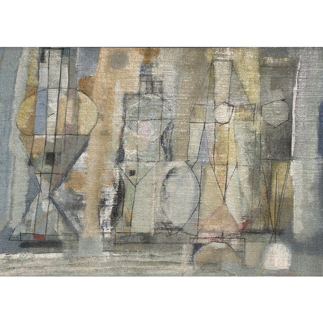 Mid Century Modern Abstract Painting by Reginald Weston, 1950's - 1960's For Sale - Image 4 of 8