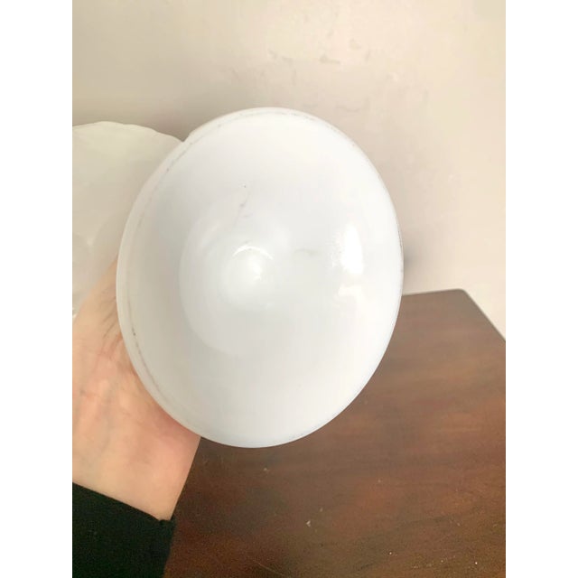 Late 20th Century Vintage Milk Glass Footed Bowl For Sale - Image 5 of 6