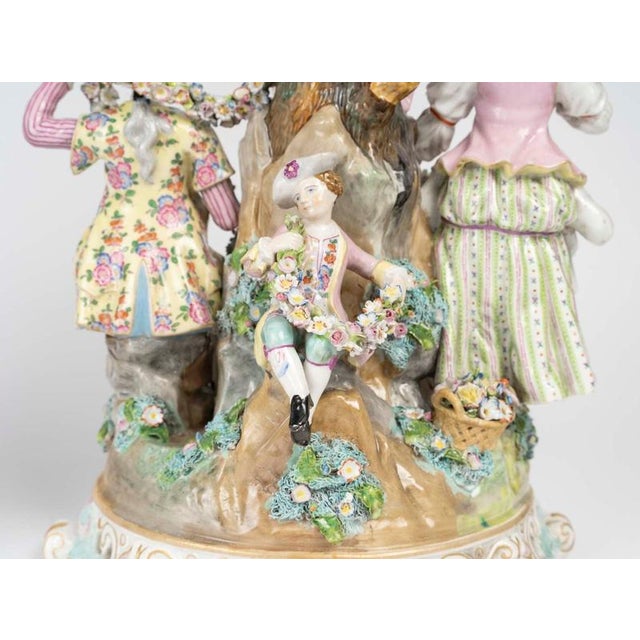 19th Century Napoleon III Porcelain Figurines from Meissen For Sale - Image 9 of 13