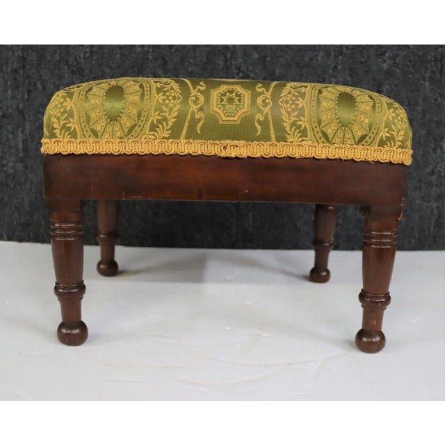 19th Sheraton Mahogany Foot Stool For Sale In Philadelphia - Image 6 of 6