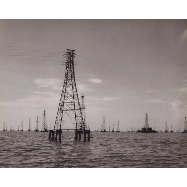 Hanna Seidel, Venezuelan Oil, Lake, Black and White Photograph, 1960s For Sale - Image 3 of 3
