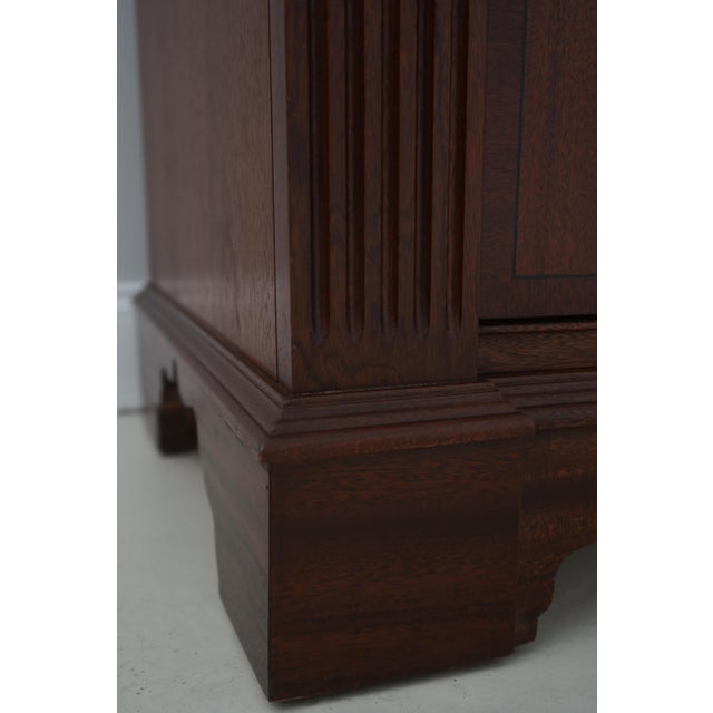 Ethan Allen 18th C. Mahogany Bedroom Armoire For Sale - Image 11 of 18