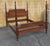 Mid 20th Century 20th Century George III Style Carved Mahogany Semi-Poster Full Size Bed For Sale - Image 5 of 9