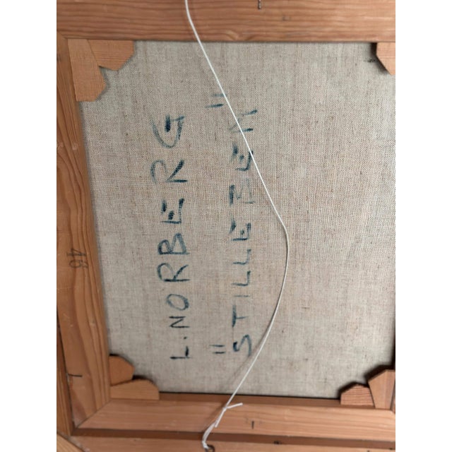 L. Norberg, Still Life, 1960s, Oil on Canvas, Framed For Sale - Image 10 of 17