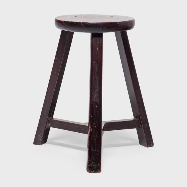Chinese Lotus Flower Stool, C. 1900 For Sale - Image 4 of 9