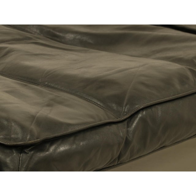 Daybed in Black Leather by Zanotta, 1990s For Sale - Image 16 of 18