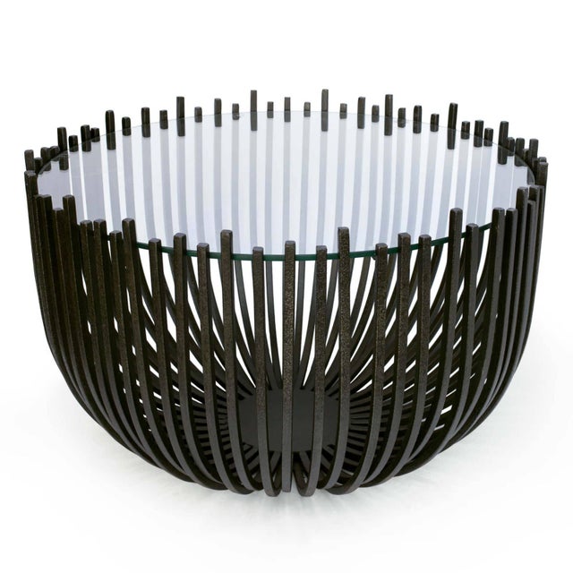 Black Regina Andrew Webbed Steel Coffee Table, Black For Sale - Image 8 of 8