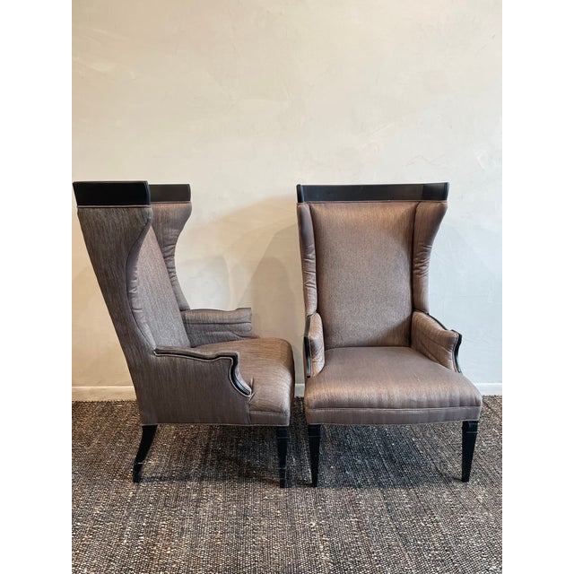 A dramatic and stylish pair of vintage chairs from the 60s. These actually were in my personal living room for 15 years:)...