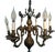 Baroque Antique Dutch Baroque Solid Bronze 6-Arm Chandelier, 19th Century For Sale - Image 3 of 5