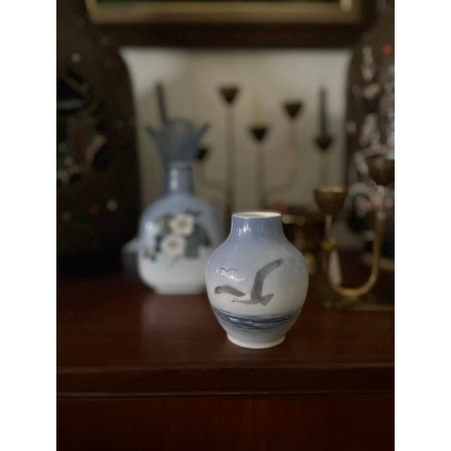 Ceramic Vintage Royal Copenhagen Porcelain Vase by Bing and Grondahl For Sale - Image 7 of 7
