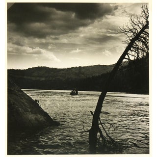 Vintage Lake Scene Photograph, C. 1950 For Sale