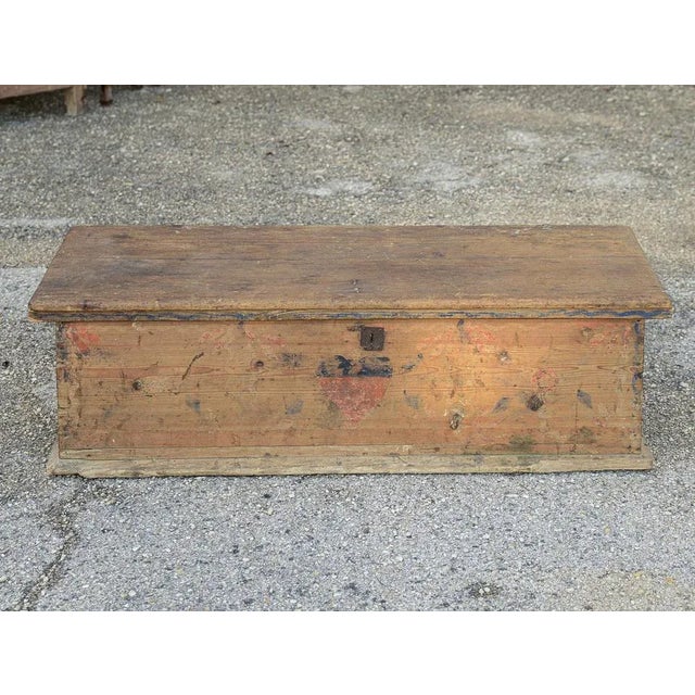 Fir Chest with Decorative Fragments, Italy, 1800s For Sale - Image 9 of 9