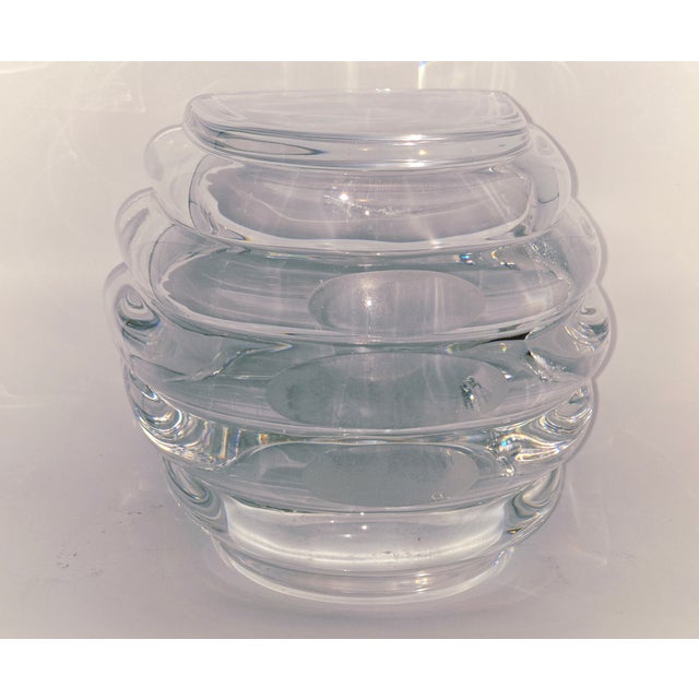 Mid 19th Century Goran Wärf for Kosta Boda — Sculptural Swedish Art Glass Vase/Bowl For Sale - Image 5 of 5