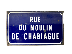 Original French Enamel Street Sign