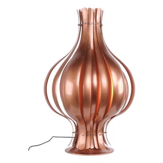 Onion Copper Table Lamp by Verner Panton, 1970s For Sale