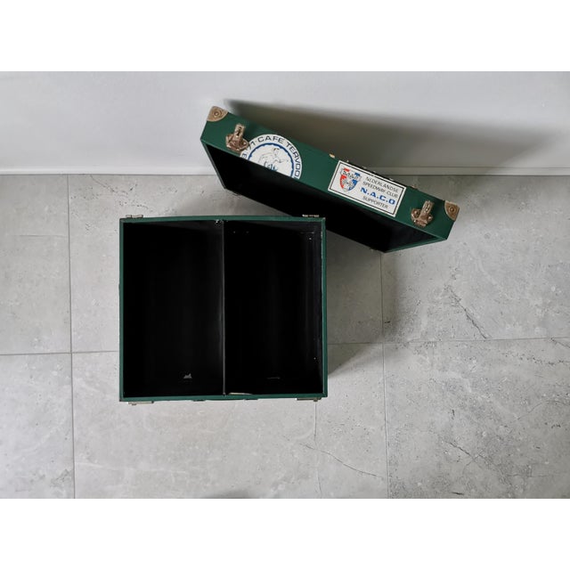 Black Vintage Belgian Trunk, 1960s For Sale - Image 8 of 10