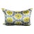 Gray and Yellow Velvet Ikat Pillow Cover For Sale