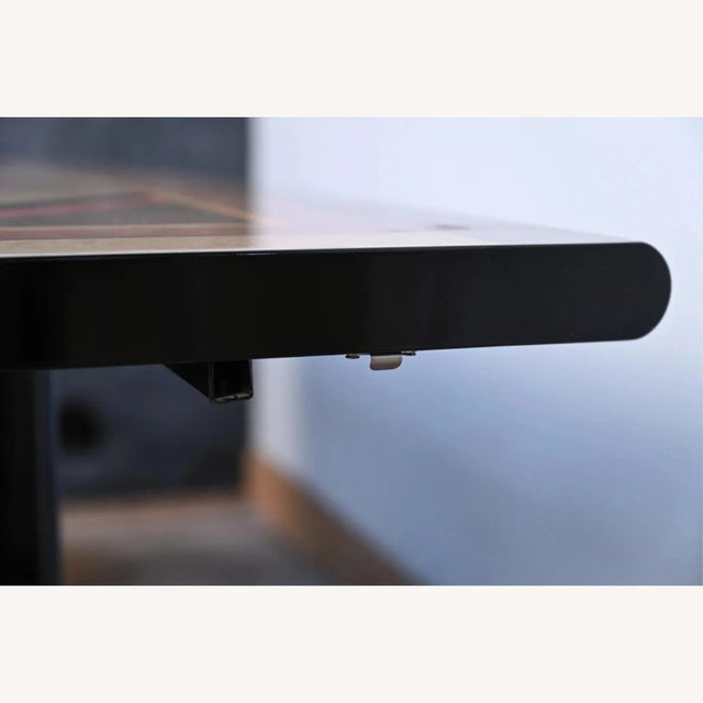 1980s Maurice Villency Lacquer & Parquetry Dining Table For Sale - Image 10 of 13