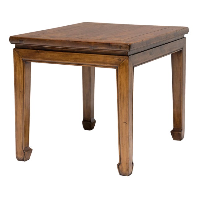 Antique Chinese Peachwood Side Table For Sale