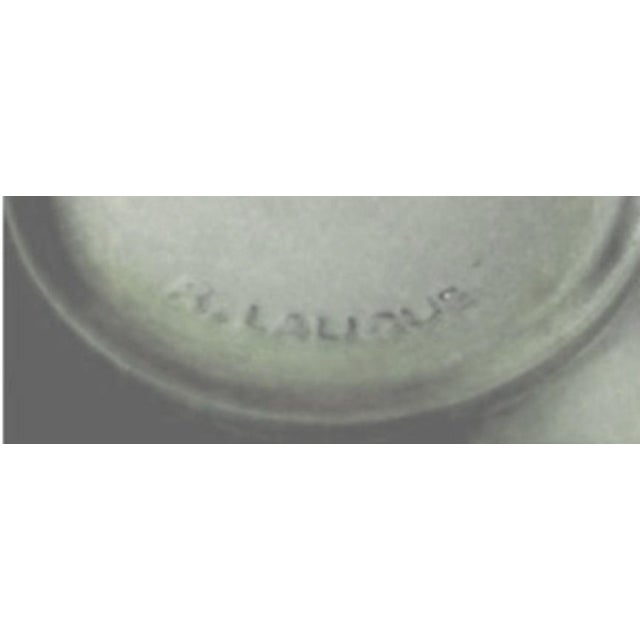 Lalique 1920s Rene Lalique “Languedoc”. Sandblasted Glass, Moulded Blown Vase For Sale - Image 4 of 4