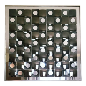 1970s Mirrors Mirrors on the Wall Square Op Art by Hal Bienenfeld